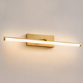 Aplique LED lineal Oravel de latón cepillado