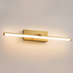 Aplique LED lineal Oravel de latón cepillado