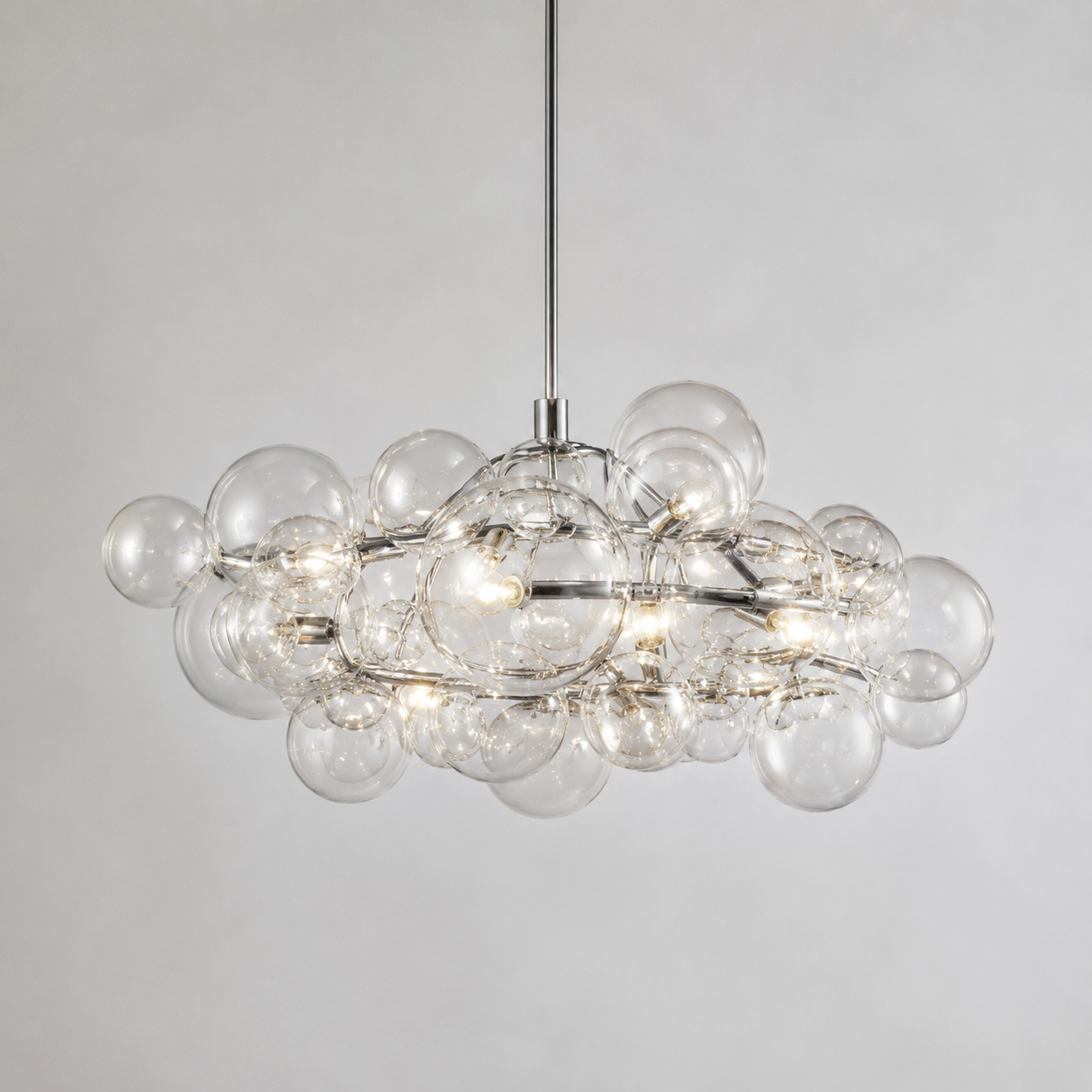 Lámpara colgante Vetheel nube de cristal