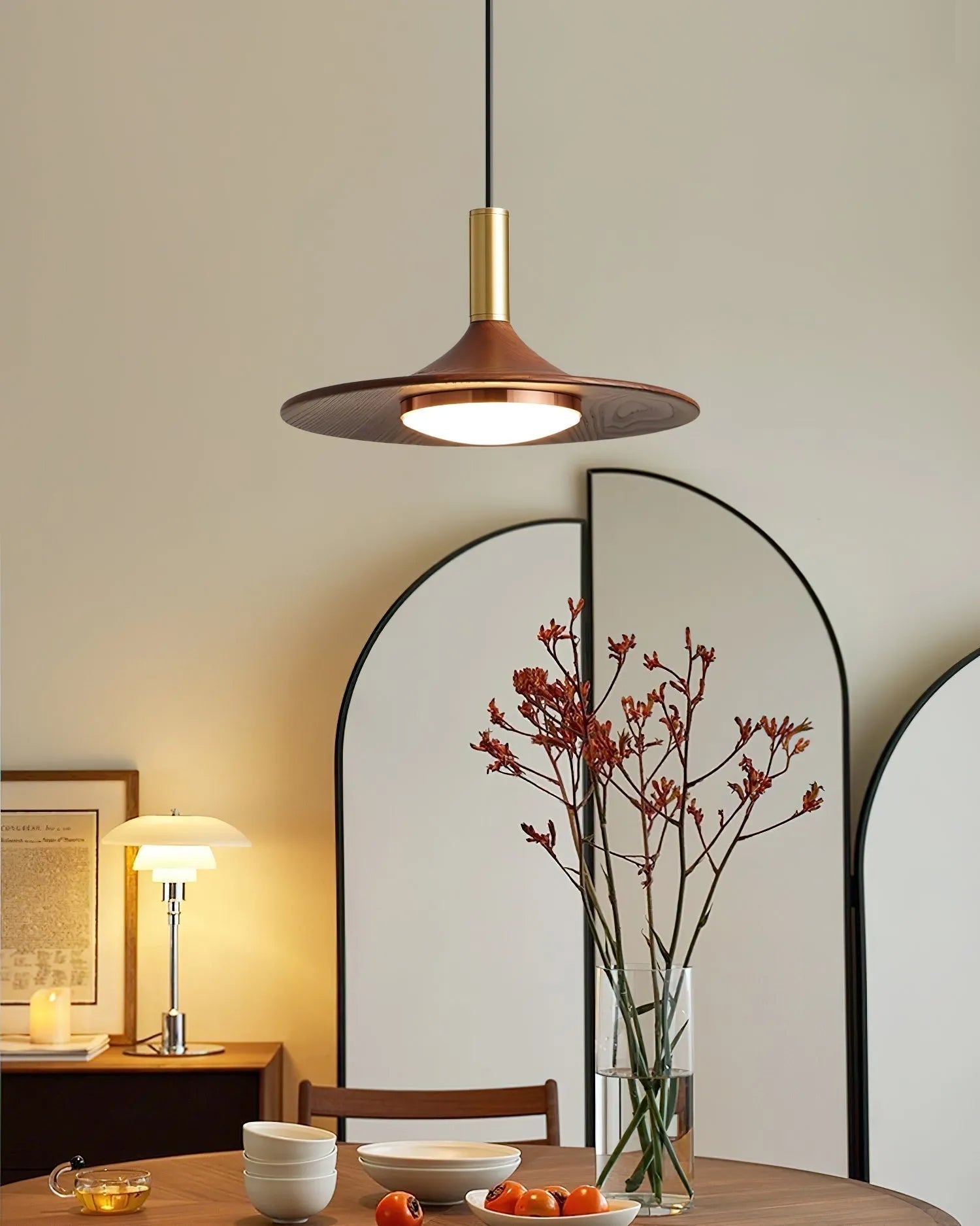 Lámpara Sombrero Midcentury